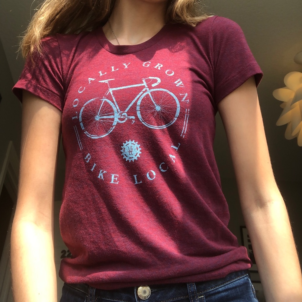 Locally Grown maroon tshirt